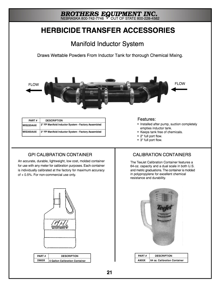 Catalog Brothers Equipment, Inc.