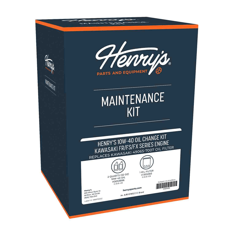 10W-40 Oil Change Kit Kawasaki FR/FS/FX Series Engines